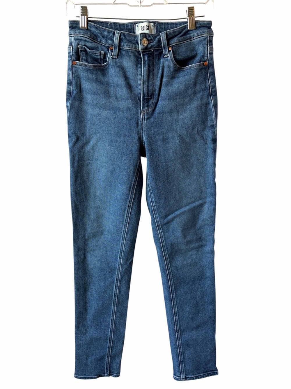 PAIGE Gemma Skinny Jeans Medium Wash Stretch Denim Women's Size 28